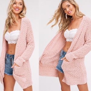 Lusticle - Blush Popcorn Cardigan - SOLD OUT